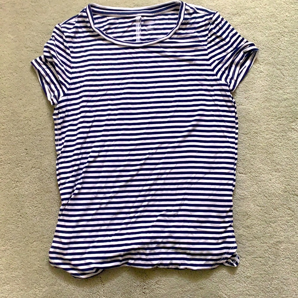 Striped black and white shirt